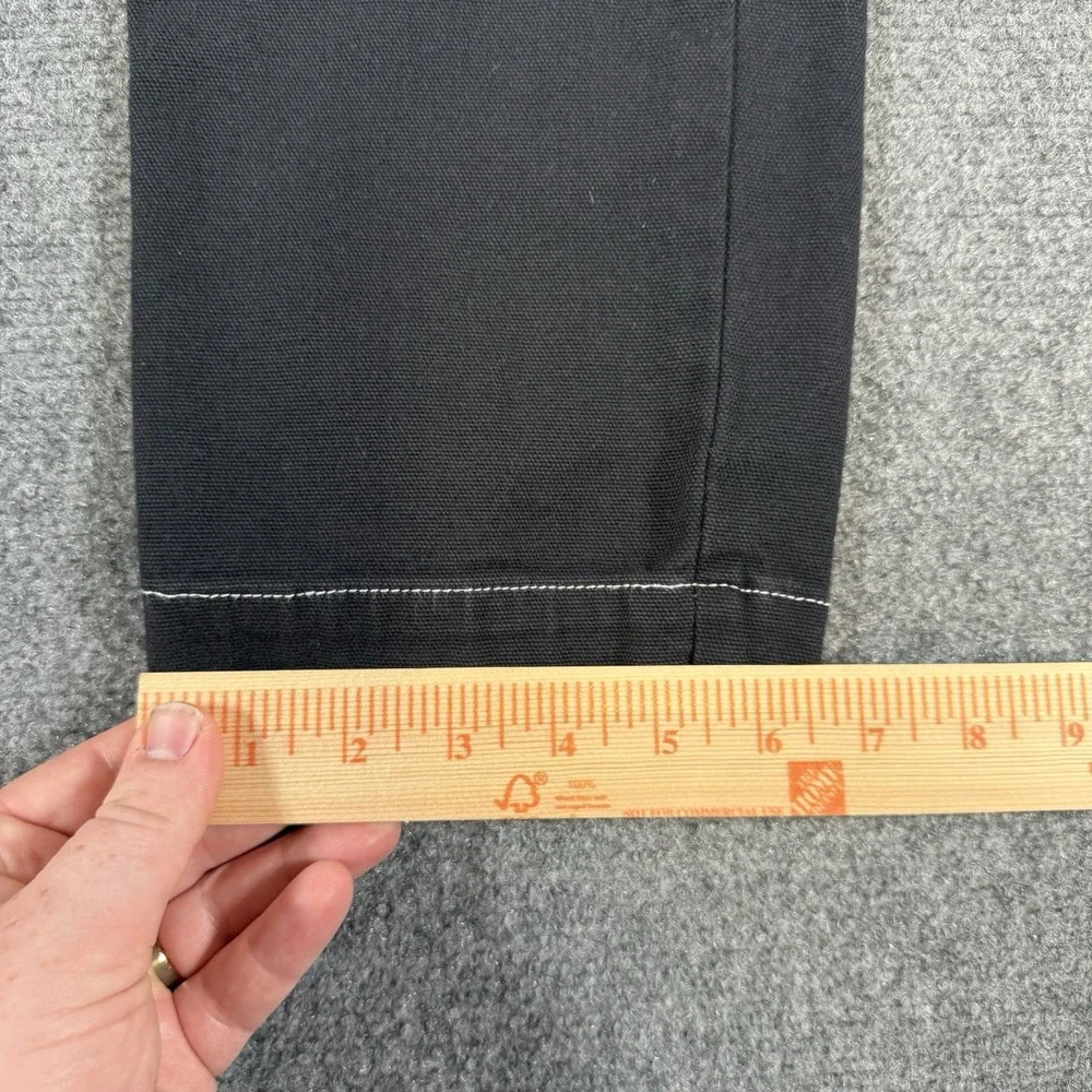 American Giant Jeans Mens 30x30 Charcoal Black Roughneck Stretch Canvas Straight